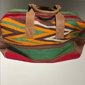 Colorful Striped Women's Bag